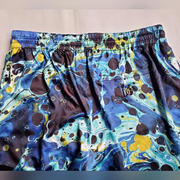 NWT$1,145 Dolce and Gabbana DG Logo Marble Print Jogger Sweatpants Sz 52 (36)